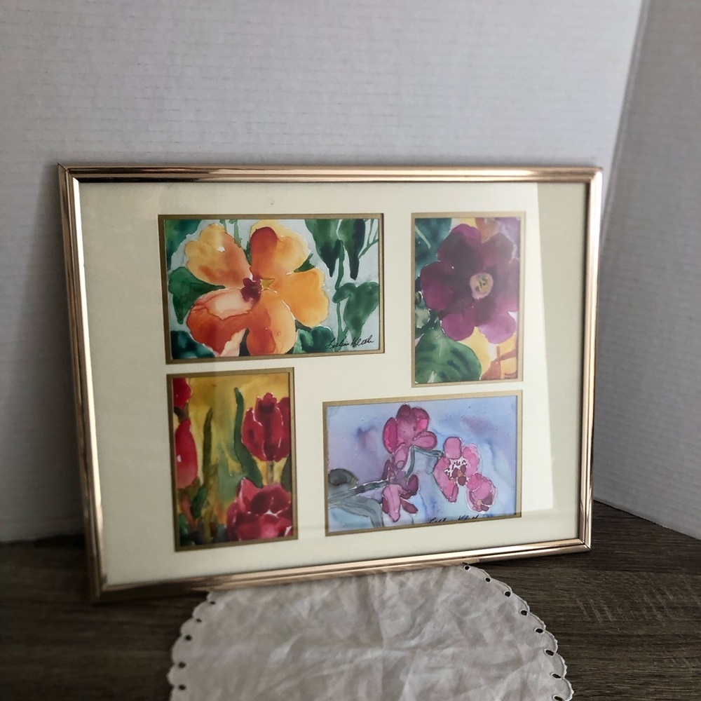 Original Canadian Floral Art Framed